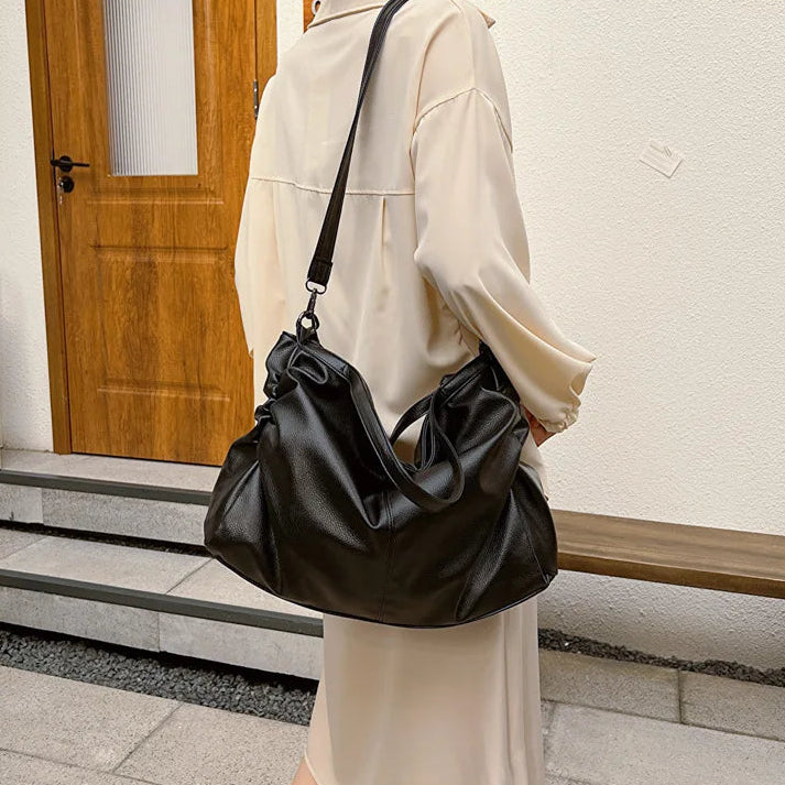 Large Soft Handbag, 13" Laptop Tote Bag - MILA