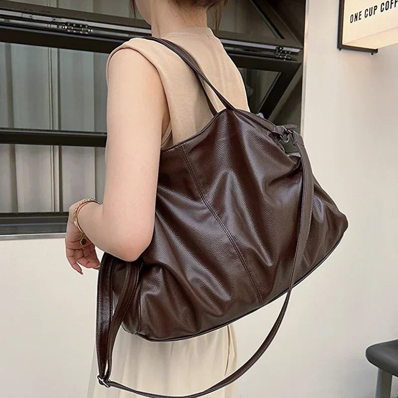 Large Soft Handbag, 13" Laptop Tote Bag - MILA