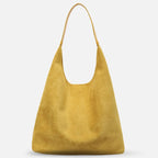 Slouchy Vegan Suede Shoulder Bag, Hobo Tote - NOA
