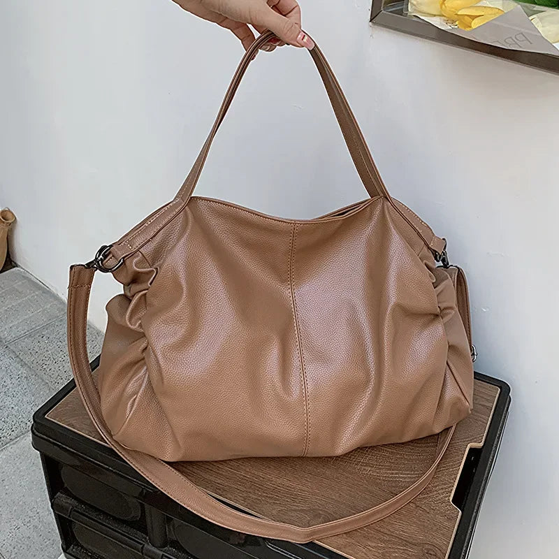 Large Soft Handbag, 13" Laptop Tote Bag - MILA