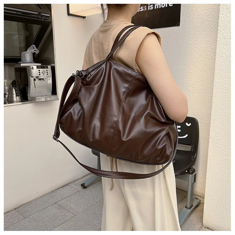 Large Soft Handbag, 13" Laptop Tote Bag - MILA