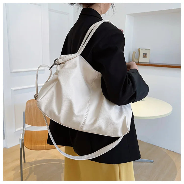 Large Soft Handbag, 13" Laptop Tote Bag - MILA