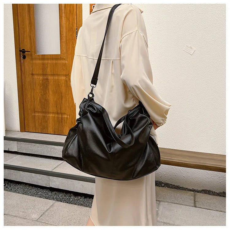 Large Soft Handbag, 13" Laptop Tote Bag - MILA