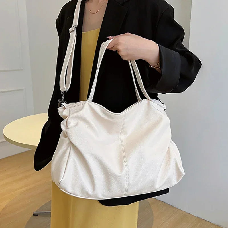 Large Soft Handbag, 13" Laptop Tote Bag - MILA