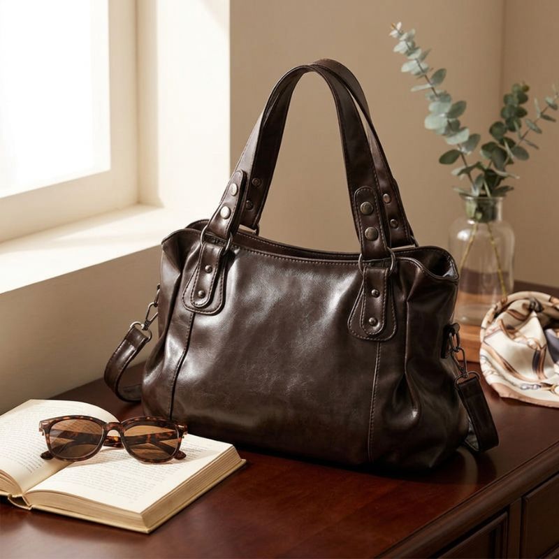 Soft Retro Handbag for School & Work - AURA