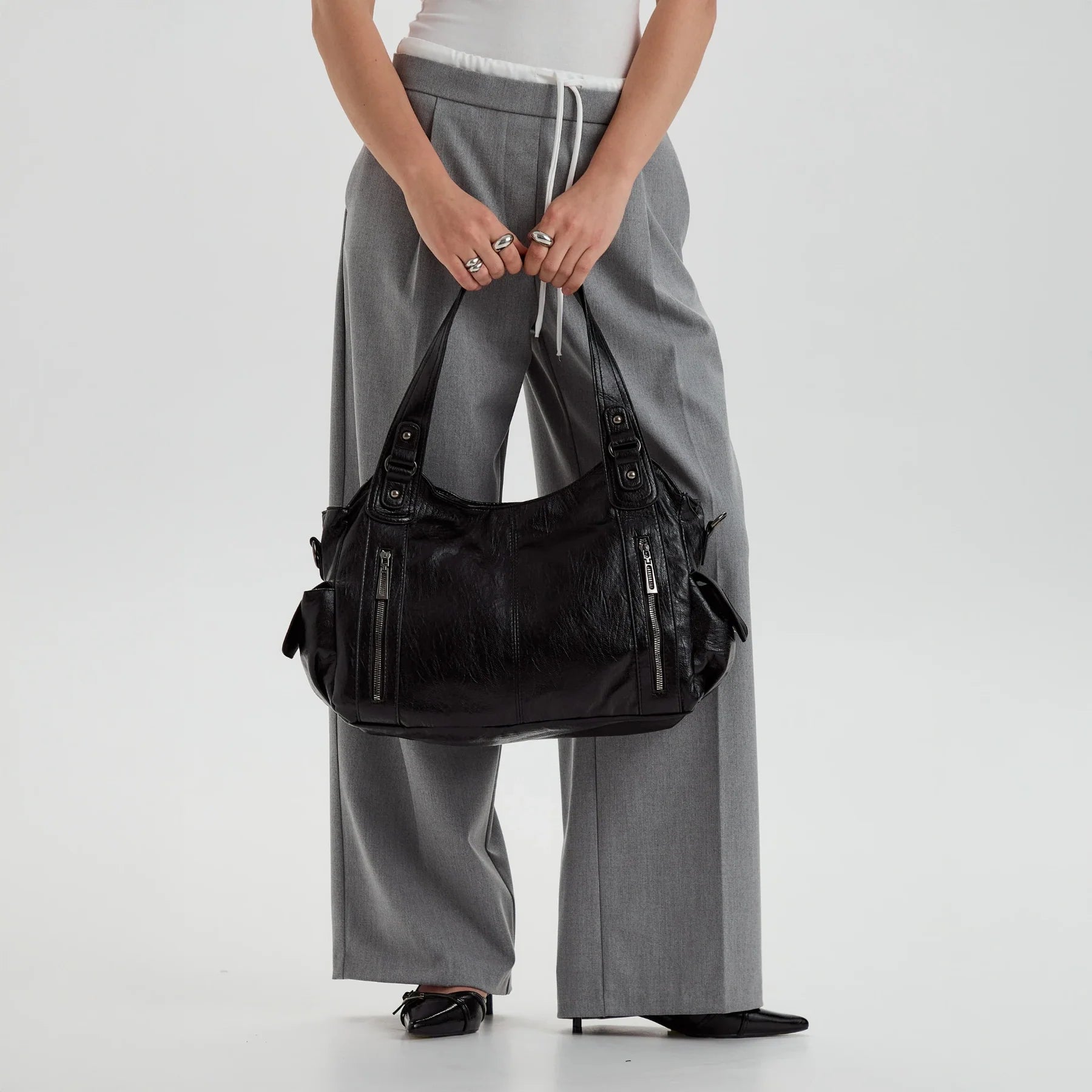 Zip Tote Bag, Soft Everyday Bag - STELLA