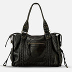 Large Vintage Handbag, 13" Laptop Zip Tote - FREYA