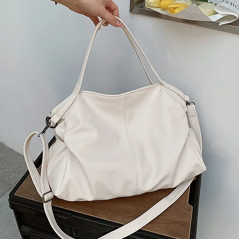 Large Soft Handbag, 13" Laptop Tote Bag - MILA